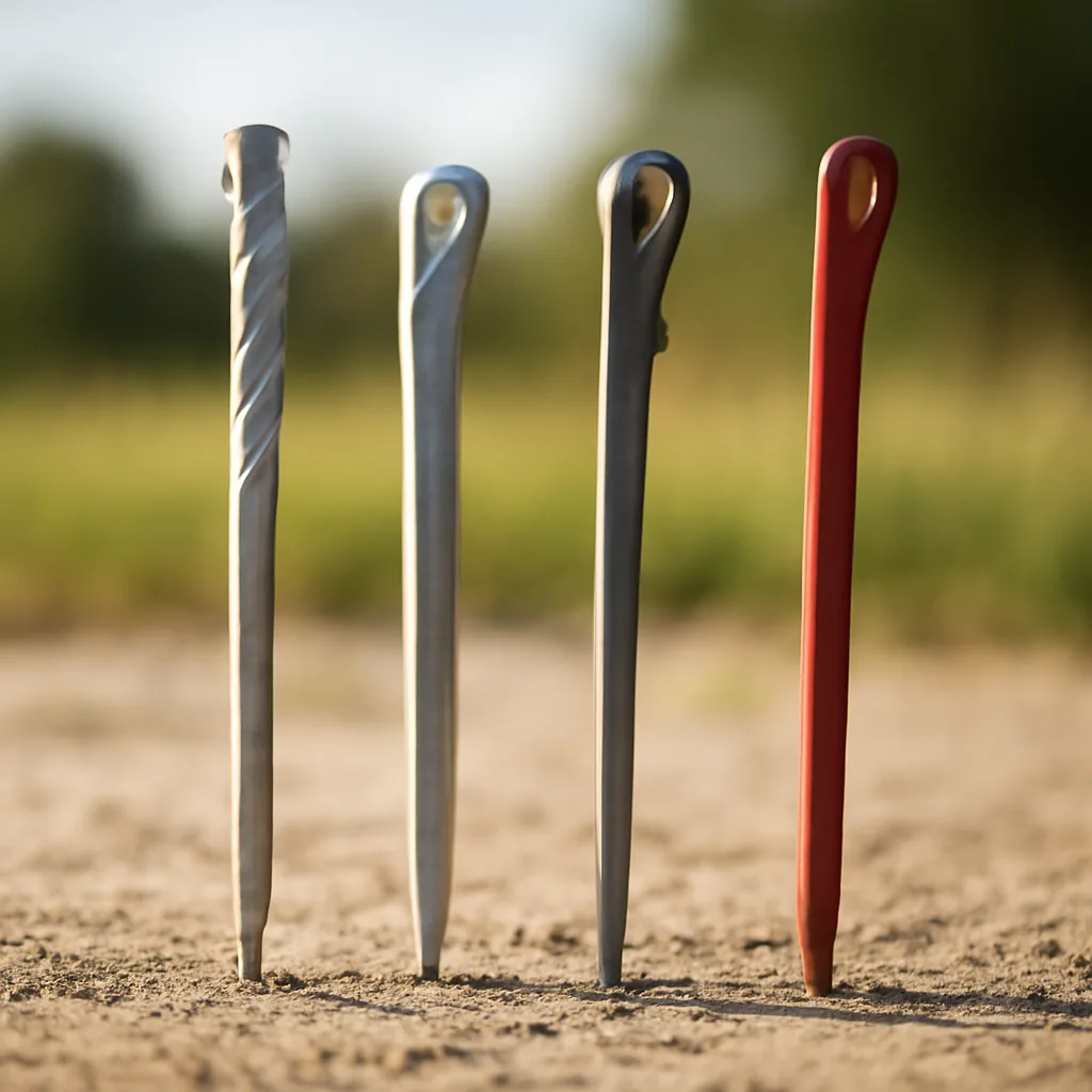 Piquets de tente : comparaison des 4 meilleurs modèles