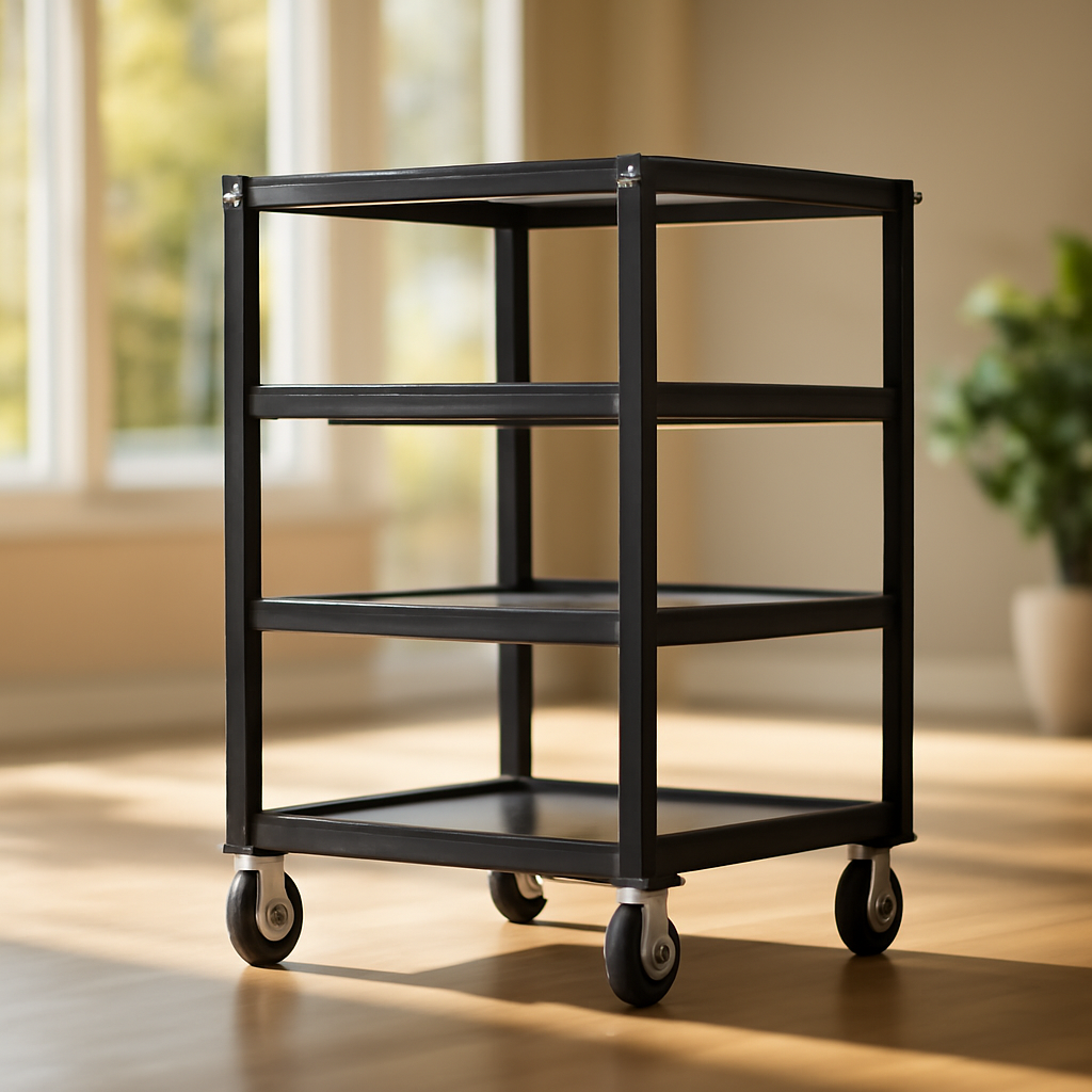 Table roulante robuste : guide d'achat pour votre intérieur – Utilisation au jardin (IA)